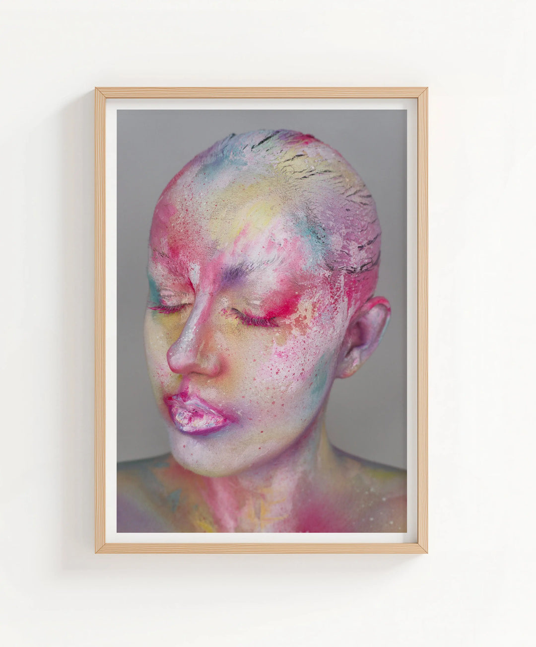 Ascendance fine art print by Lowri Francesca - abstract expressionist makeup art