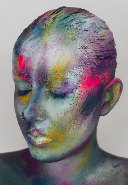 Closeup of Suppression by Lowri Francesca - abstract expressionist fine art print from The Art of Becoming